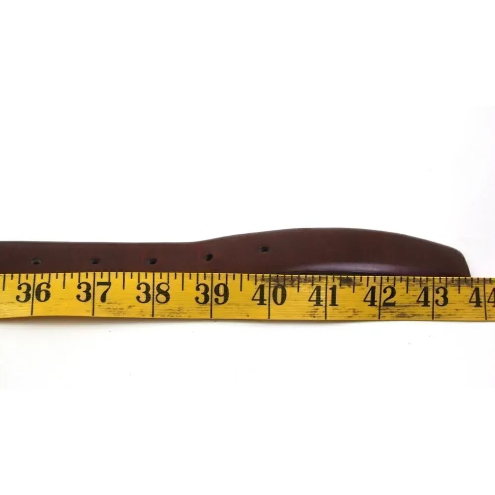 CLASSIC BROWN GENUINE LEATHER 1 1/8